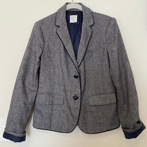 Gray grey and navy Gap Academy blazer